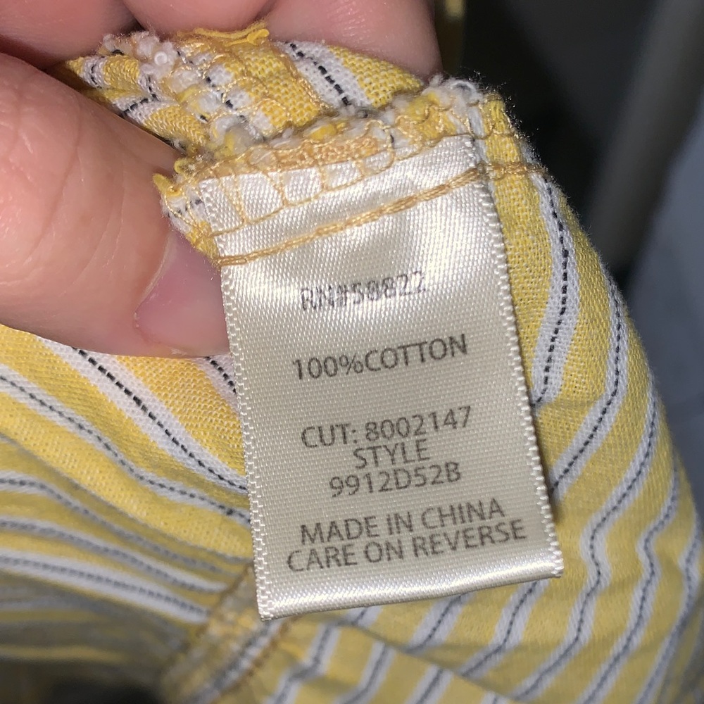 Max Studio Yellow Striped Mini Dress - Picture 5 of 5